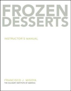 Book cover, Frozen Desserts, Francisco Migoya